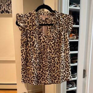 NWT Philosophy Leopard Print Blouse